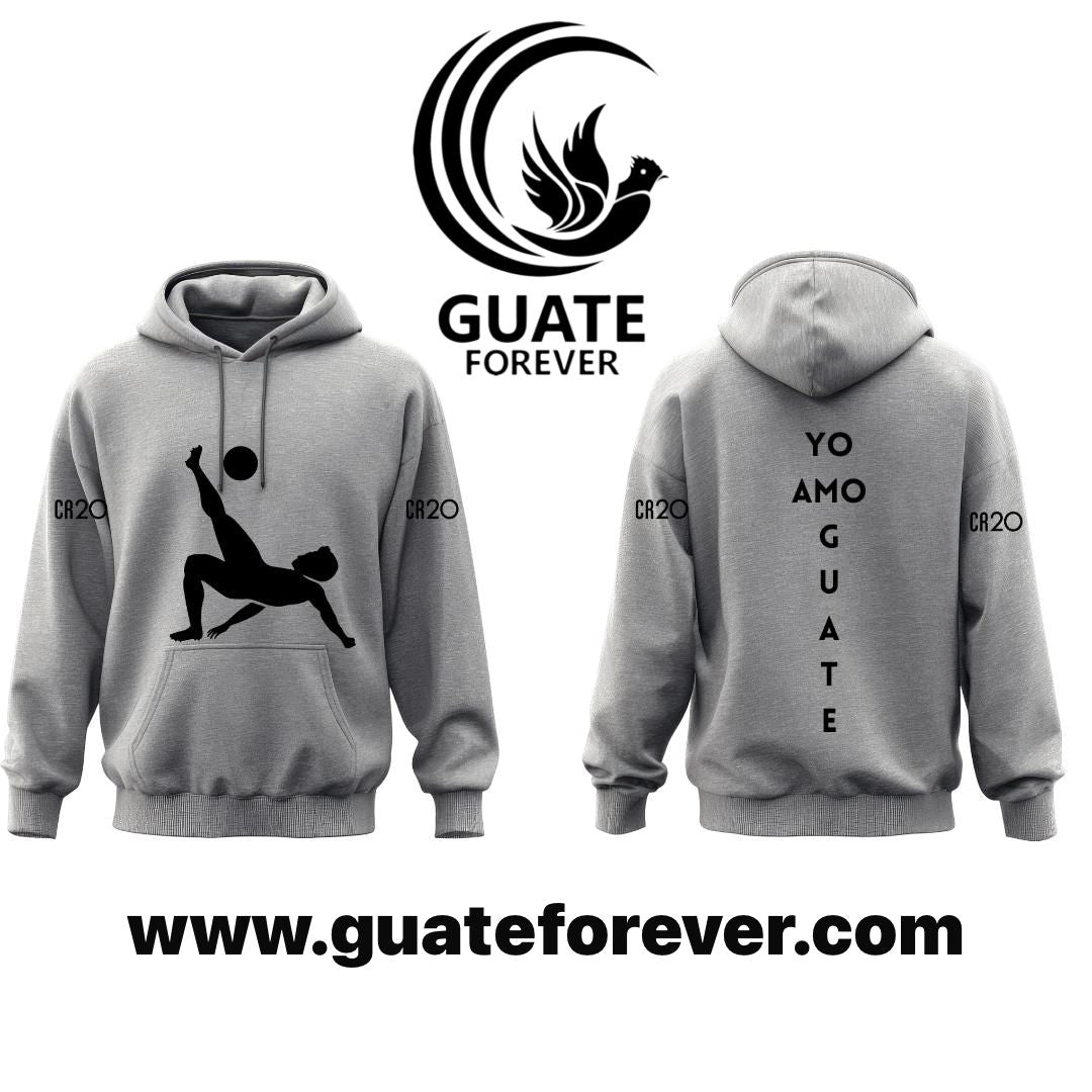 Hoodie - Gris con Negro