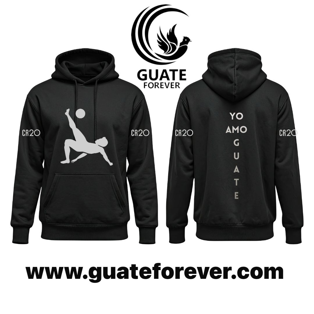 Hoodie - Negro con Plateado