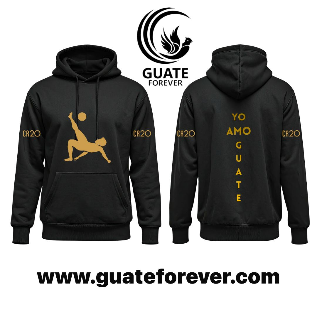 Hoodie - Negro con Dorado